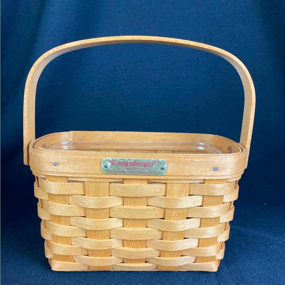 LONGABERGER Dresden Tour Basket 1998 USA Woven WOOD Handmade Collectible